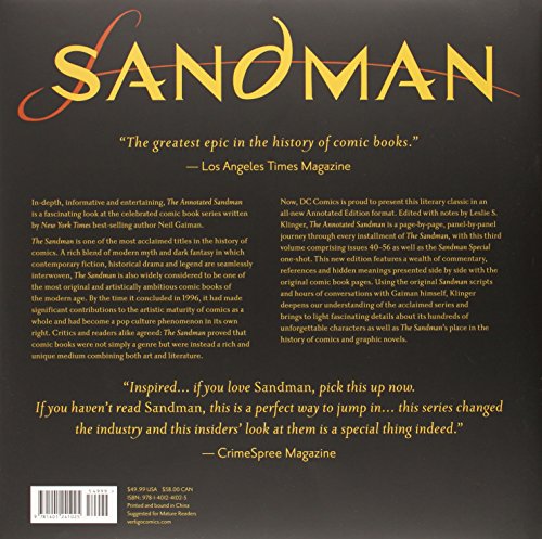 Annotated Sandman Vol. 3: The Sandman #40-56