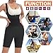 Vuirrm Workout Jumpsuits for Women, Sauna Waist Trainer for Women, Sauna Sculpt Compression Jumpsuit 3 in 1 Slimming Sweat Suit Black,L