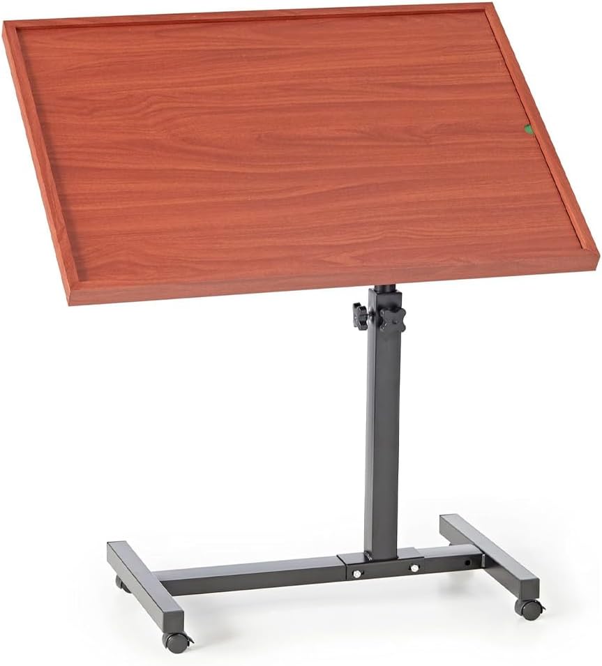 – Easylife Anywhere Versatile Sofa Table on Wheels, Overbed Table for Jigsaws, Reading, Drawing & Painting, Adjustable Height, 360° Swivel, 360° Tilt, H54.5cm - 94cm x L74cm x W54cm - Fully Guaranteed