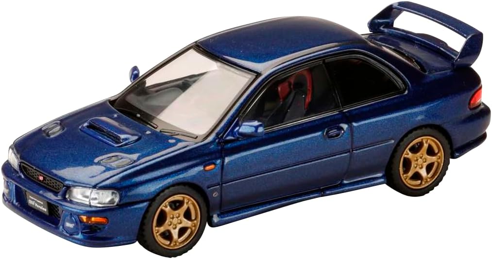 HJ64 1/64 Subaru Impreza PURE SPORTS COUPE WRX Type R STi Version GC8 VWR Type Front Bumper Grand Blue Mica Finished Product HJ641079JDB