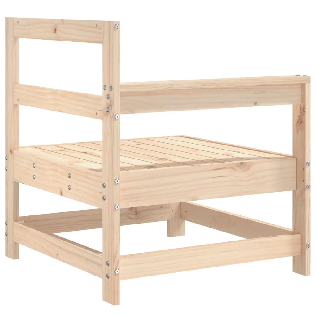 Divano angolare da giardino, 2 pezzi, in legno massello di pino, resistente alle intemperie, per terrazza, balcone, lounge con braccioli e schienale, robusto divano da giardino per esterni