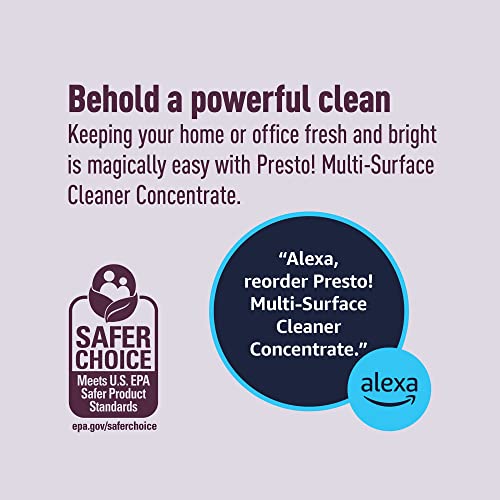 Image of Amazon Brand - Presto! Multi-Surface Cleaner Concentrate, 2X Concentrated Formula, Lavender Scent, Cleans Floors, 32 fl oz, 2-Pack