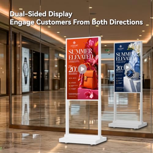 Image of 43 inch Digital Signage Kiosk Double-Sided Display | 700-Nit FHD Commercial Display, Android 11, Free Lifetime CMS, Independent Dual Screens, Remote Management