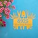 Custom Garden Tools House Numbers Personalized Address Marker For Home Exterior Custom Metal Art Garden Lovers Gift Decorative Plate Porch Accent For Green Thumb Fans