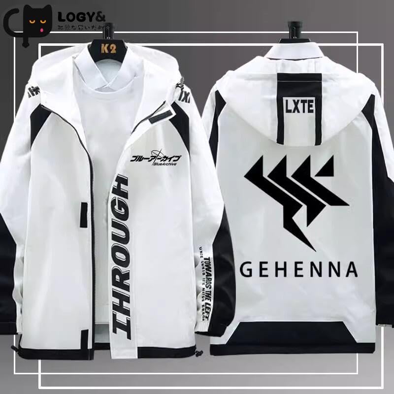 Amazon.co.jp: Blue Archive Parka Coat Long Sleeve Jacket Abydos