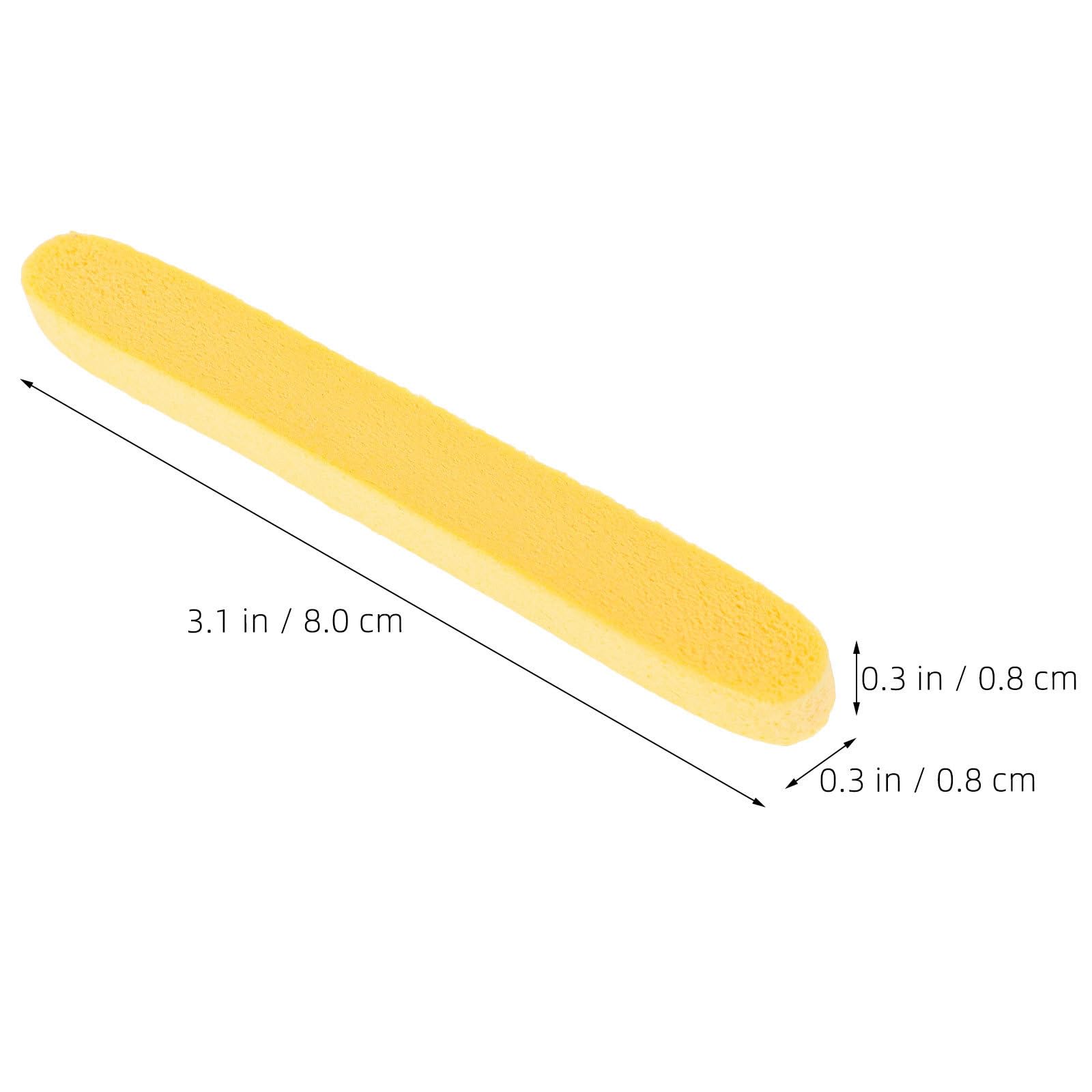 100 Pezzi Spugna per Viso Compressa in Pva per Donne, Pulizia Delicata e Esfoliazione Morbida, per Viaggio e Palestra, Colore Giallo Compatta e Pratica