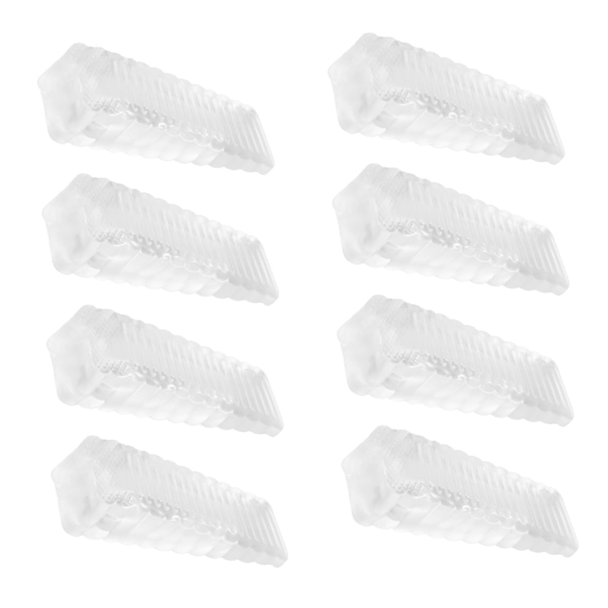 Tope para Puerta de Seguridad para Niños 8piezas de PVC, Cuña Antideslizante para Protección de Dedos Hogar u Oficina