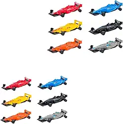 Kit de Carrinhos de Fórmula 1 com 6 Miniaturas e 2 Pistas Ejetoras, Brinquedo Infantil