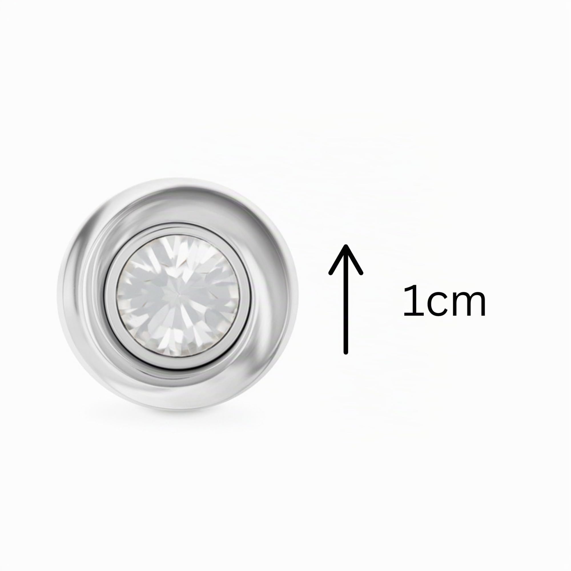 Calvin Klein Collezione TWISTED BEZEL SOLITAIRE da Donna Orecchini a Perno decorati con Cristalli - Disponibile in Argento o Oro