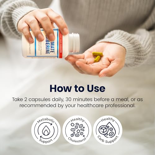 Ultimate Berberine Phytosome for Healthy Weight Management - 9.6X Absorption with Dual Action Formula - For Metabolism, Gut Health, Immunity & Cholesterol Support - 1000mg Clinically Proven Supplement - Thumbnail 7