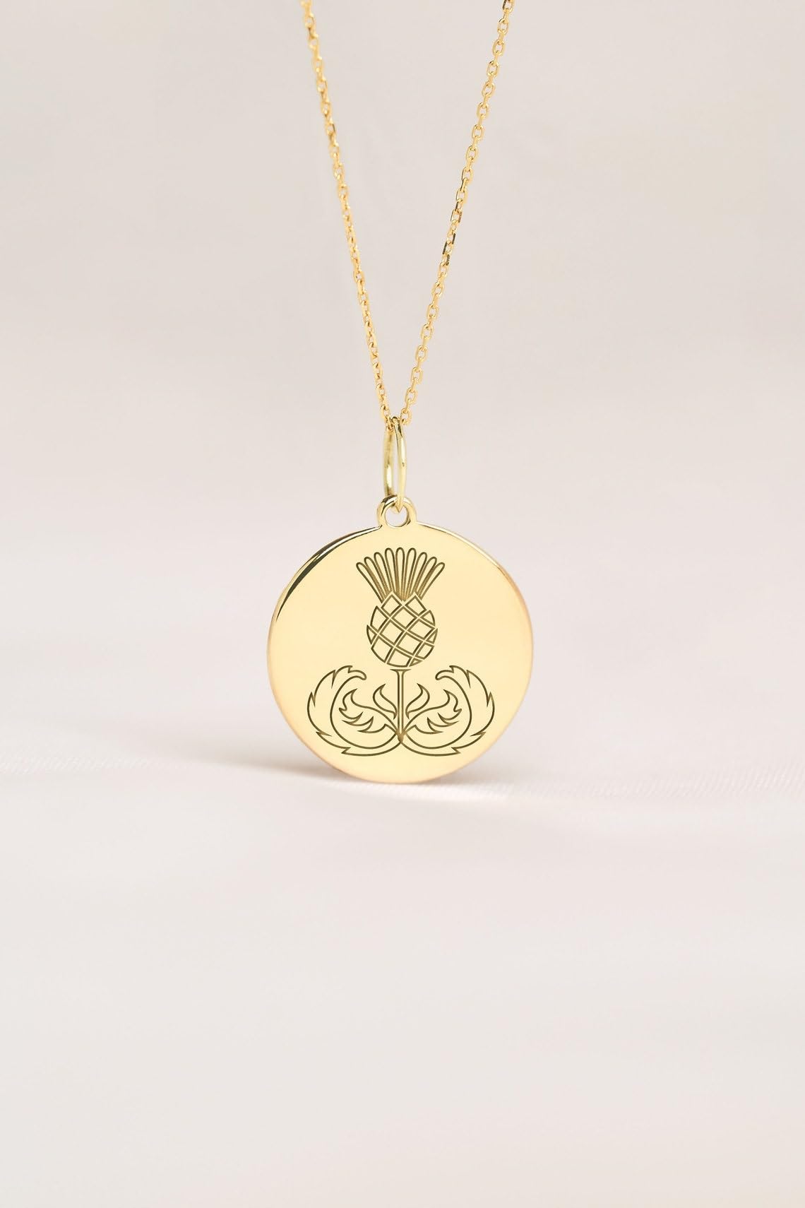 LKBEADS Collana con ciondolo a forma di cardo scozzese | LK_NLC_01940