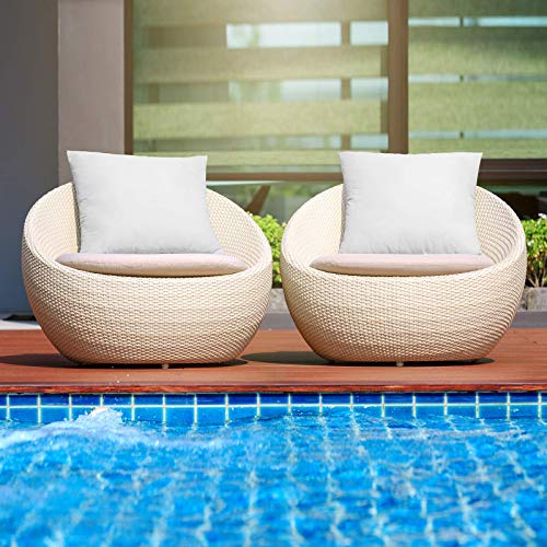 Miulee CAWATERPROOF_INSERTS_4P_4545 Pack Of 4 18X18 Outdoor Pillow Inserts, Water-Resistant Throw Pillow Inserts Decorative Premium Square Pillow Stuffer Sham For Porch Swing Couch Sofa Cushion Patio Furniture thumb #6