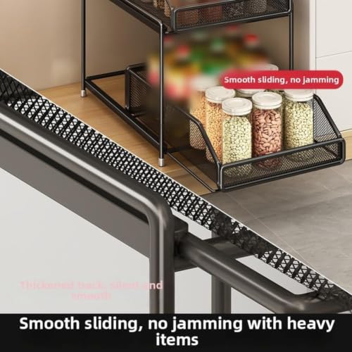 Organizador de cocina deslizable para un mueble bajo el fregadero impecable 6