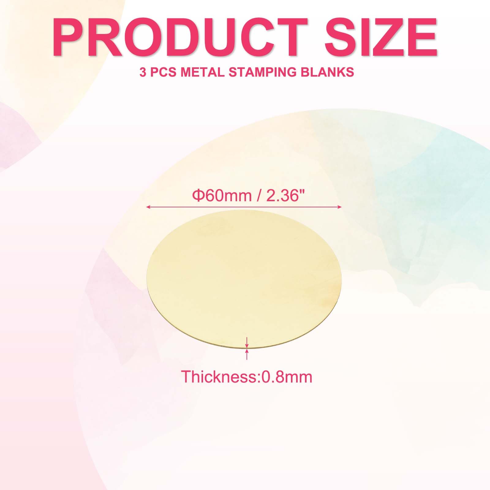 PATIKIL 3 Pcs Metal Stamping Blanks - Image 2