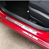 Weigesi for Hyundai KONA 2018-2021 Steel Door Sill Protector Door Sill Scuff Plate Cover Trim