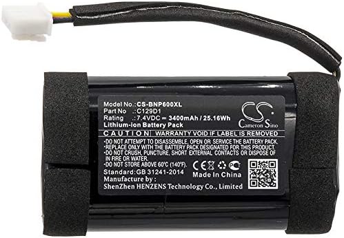 Replacement Battery for 1140026 BeoPlay P6 11400 Compatible with C129D1 2INR19/66(3400mAh)