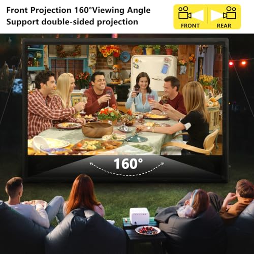 Image of Inflatable Projector Screen I Air-Tight No-Blower Design,Made from TPU Tarpaulin,150 inch (Equivalent to 18ft) for Indoor & Outdoor Use Backyard, Pool, Party, Camping, Movie Night Parties