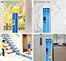 15 Ft Flexible Race Car Track (Daytona Blue) for Kids,Flex Track Starter Set Compatible with Hot Wheels and Diecast 1/64th Cars,Portable Racetrack Roll Up Race Track with 4 Racecars and Suction Cups