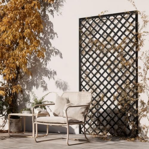 Nortene | Celosia PVC 48 Mm 1x2 M Negro | Decoración Exterior | Cerramientos Ambientes Modernos