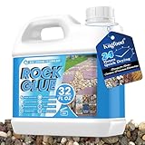 Rock Glue - 32OZ Lockdown Sticky Mulch Glue for...