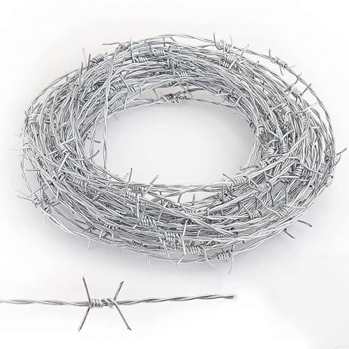Fil barbelé 4 points clôture de sécurité antirouille 100m