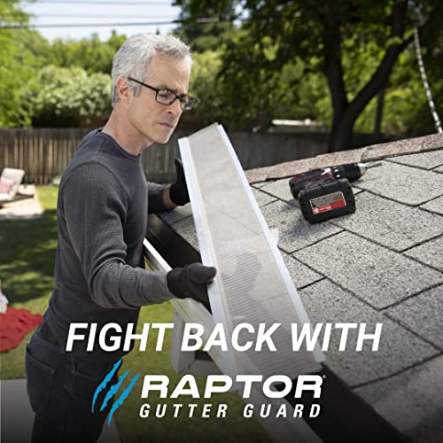 Stainless Steel Micro-Mesh, Raptor Gutter Guard: A Contractor-Grade Diy Gutter Cover That Fits Any Roof Or Gutter Type-48Ft To A Box And Fits A 5" Gutter. #TOP5