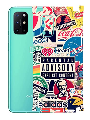 Image of AtOdds - Compatible for OnePlus 8T Mobile Back Skin Film Wrap (Coverage - Back+Camera+Sides) (Explicit Graffiti)