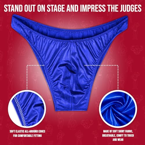 Exxact Sports Mens V Cut Competition Bodybuilding Posing Trunks - NPC IFBB Mens Trunk Underwear Posing Suits, Trunk for Adult3