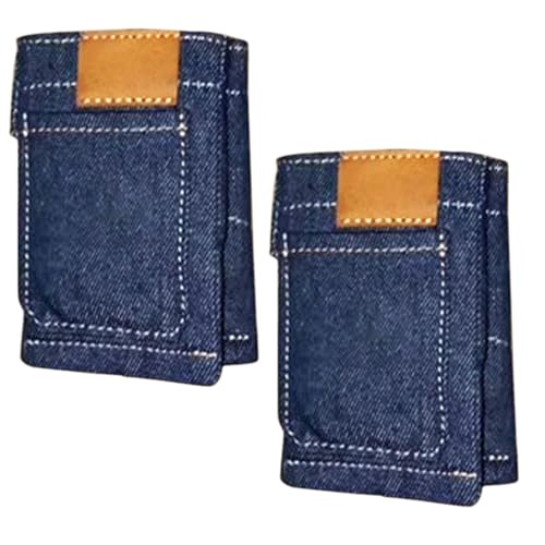 Pocket Pants Mini Jeans Wallet, Slim Compact Bifold Pocket Purse, Small Credit Card Holder Travel Wallet, Stylish and Practical Womens Wallets for Everyday Use (2pcs)
