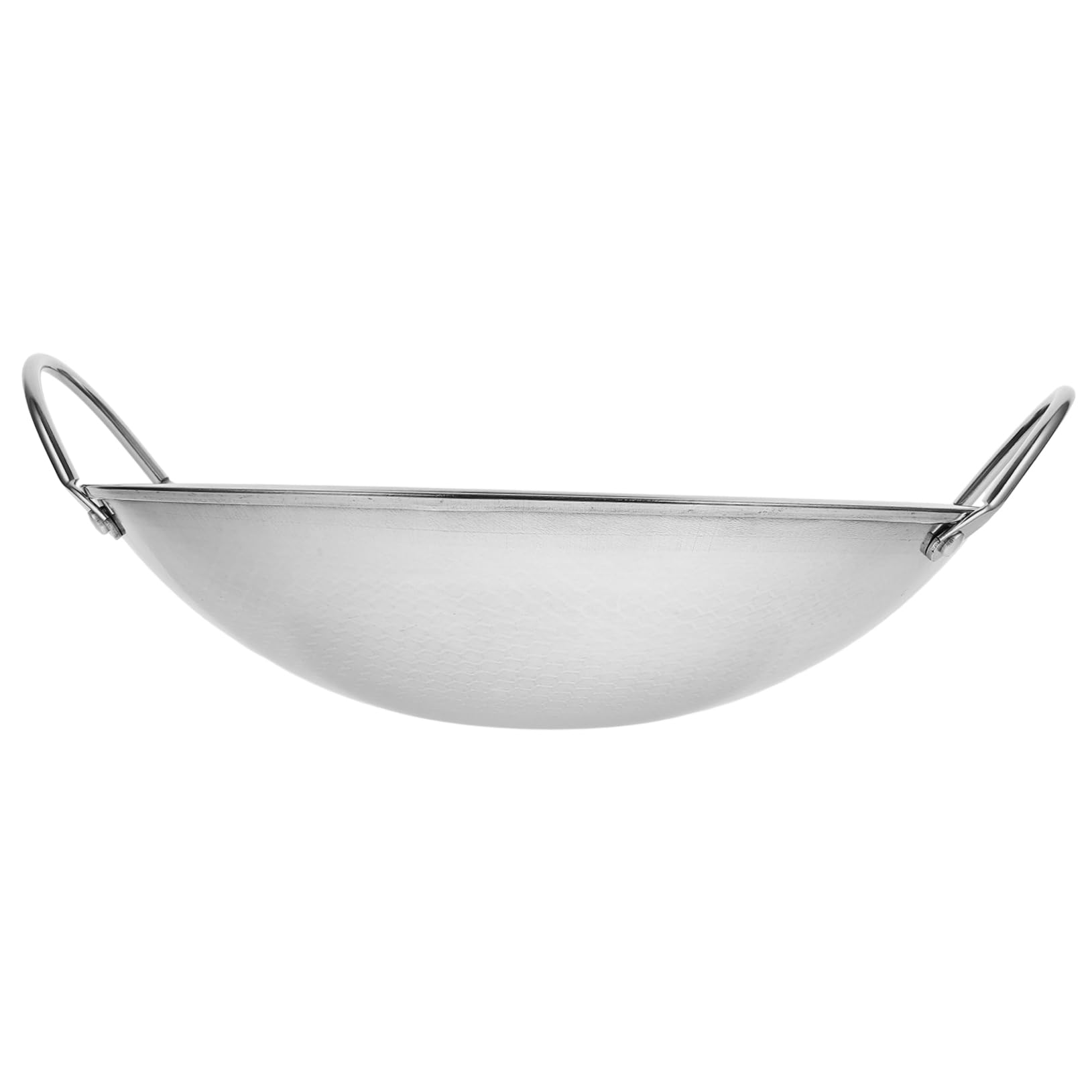 BRIGHTFUFU Stainless Steel Griddle Everyday Pan Induction Cooktop Wok Honeycomb Wok Handle Colander Sauce Pan Kitchen Wok Pan Hard Ground Tent Pegs Egg Pan Pow Pan Skillet Non Silver Wooden