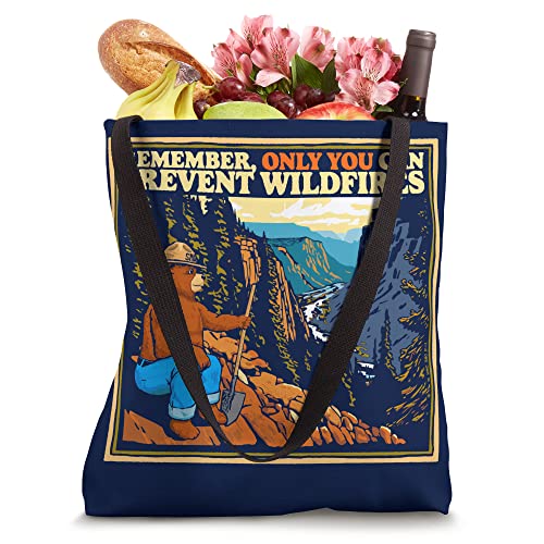 Vintage Style Smokey Bear Only You Retro Hiking Tote Bag miniatura 4
