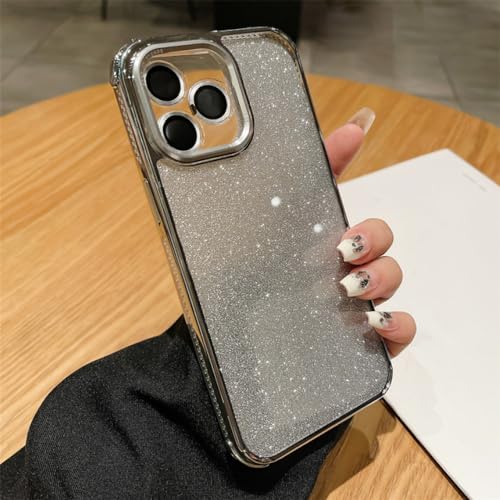 Protégez vos objectifs d'iPhone 15 avec cet étui transparent anti-choc cadre strass argent