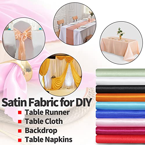 Luxurious Charmeuse Satin Fabric 60 Inches Wide by the Yard - Perfect for Wedding Dresses, Costumes, and DIY Craft Projects 6 Luxurious Charmeuse Satin Fabric 60 Inches Wide by the Yard - Perfect for Wedding Dresses, Costumes, and DIY Craft Projects - Image 5