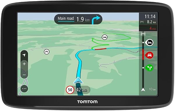 TomTom GPS Voiture GO Classic, 6 Pouces, Info Trafic, Essai des Alertes de Zones de Danger, Cartes EU, Mise à Jour Via WiFi, Fixation Reversible Intégrée - 1