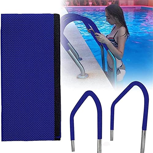 Barandilla para piscina acero inoxidable 304 con cubierta azul miniatura 2