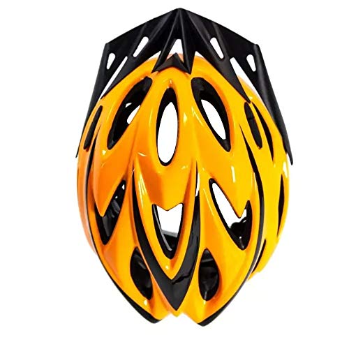 Capacete Para Ciclismo Mtb Space Laranja Tamanho M 54 a 57 cm C/Viseira In Mold Rava