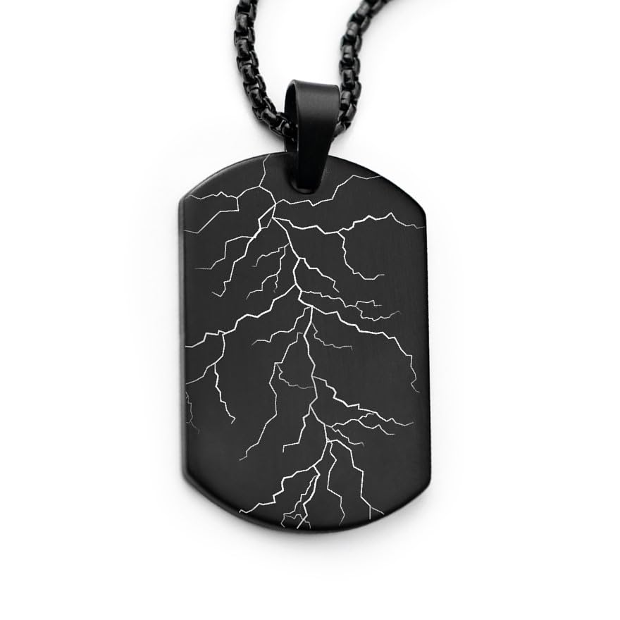 Mesmerize Designer Men’s Military Army Dog Tag Stainless Steel Necklaces | Electro Pulse, Van Gogh, Classic Camo, Cyber Camo, Damascus Designs (Electro Pulse) (B0CYC9WSLR) Amazon Price History, Amazon Price Tracker