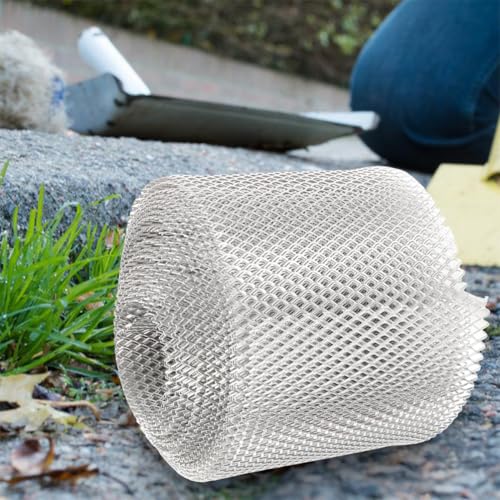 Protector de canalón de malla para mantener los desagües de tu jardín impecables 6