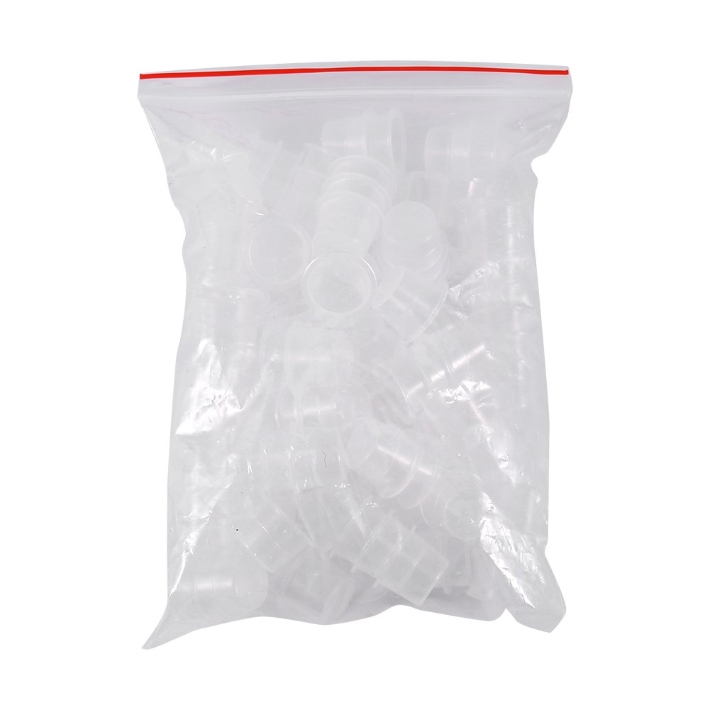 Lot de 30 gobelets d'encre de tatouage - Support jetable en plastique pour tatouage des sourcils - Tenue pratique et hygiénique pour pigments