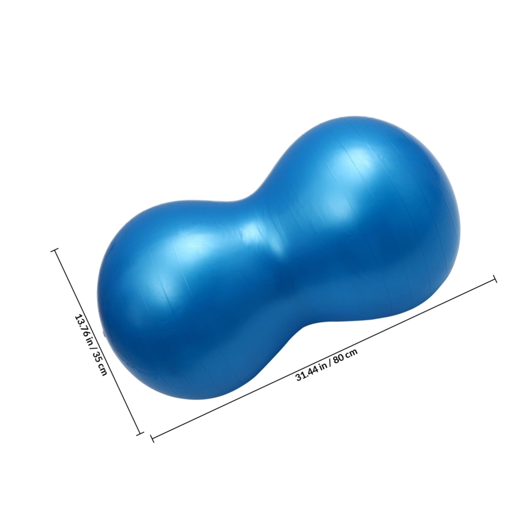 da Yoga a Forma di Arachide Fitness Anti-scoppio 45x90 Cm in Pvc con Gonfiatore Sicura e Confortevole per Bodybuilding e