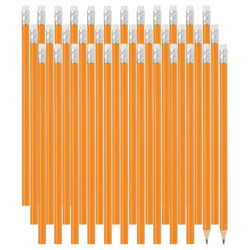 PATIKIL 六角形 木製鉛筆 48本入りHBグラファイト鉛筆 オフィス用品 エンジニアリング マーキング ライティング アート ドロー イング用品 イエロー
