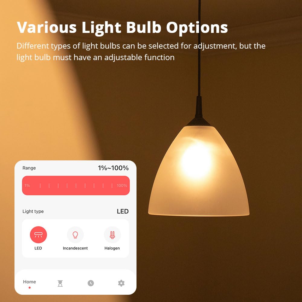Tuya Zigbee Smart Dimmer Switch, Supports Brightness Adjustment, Voice Control, Timing Functions, Glass Panel, Child Lock - Image 4