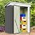 Furniwell Outdoor Storage Shed, Metal Garden Sheds Outdoor Storage House with Single Lockable Door for Backyard Patio Lawn (Gray, 5 x 3 FT)