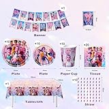 Zoom IMG-1 62 pezzi stoviglie per feste Zoom IMG-1 62 pezzi stoviglie per feste