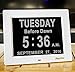 DayClox Updated Memory Loss Digital Calendar Day Clock with 5 Cycles: Morning, Afternoon, Evening, Night & Before Dawn