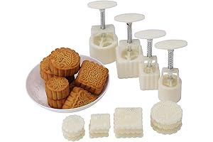4-Sets Mid-Autumn Festival Hand-Pressure Mooncake Molds