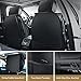 Nilight 5 Car Seat Covers Waterproof Faux Leather Cushions Anti-Slip Universal Fit for 5 Passenger Cars Hyundai Honda Accord Kia Civic Corolla Camry CR-V RAV4 Fusion SUV Truck (Full Set, Black)