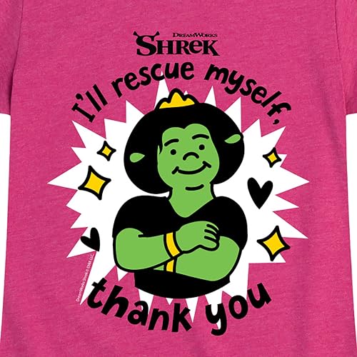 Shrek - Fiona Rescue Myself - Toddler & Youth Girls Short Sleeve Graphic T-Shirt3