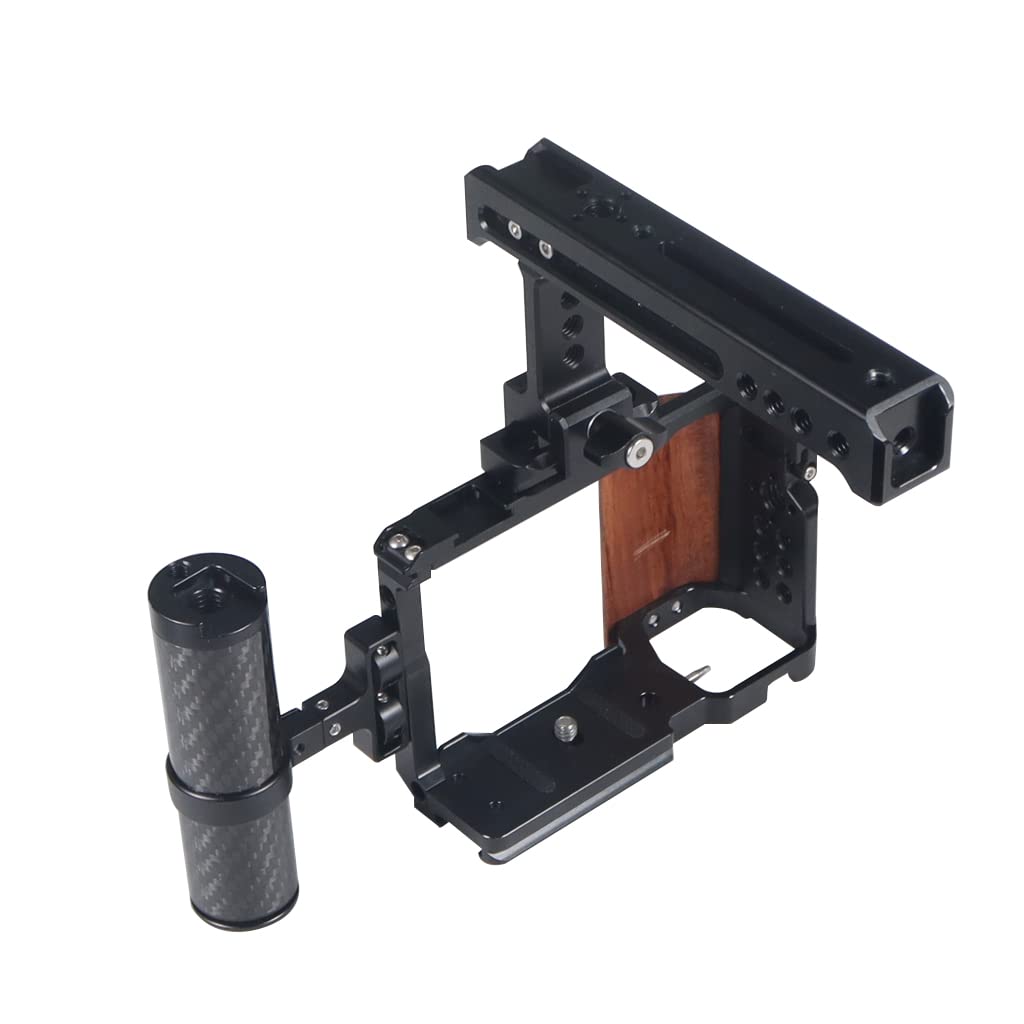 Buy XTXINTE ZVE10 Camera Cage Wooden Handle with Top / Side Grip Built