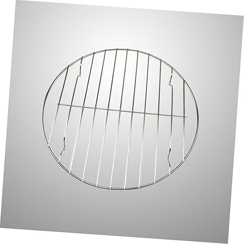 Miniatura 5 de 2 piezas de acero inoxidable redondo barbacoa parrilla soporte herramientas barbacoa barbacoa herramientas para cocinar parrilla y asar accesorios